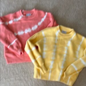 NWOT OLD NAVY LOT Tie-Dye Sweaters. Thick stretchy cotton. Size Small, Loose fit